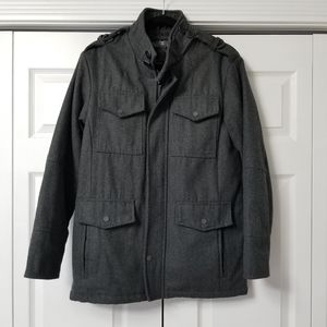 Brave Soul Men's Gray Wool Blend Jacket